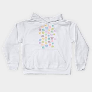 Colourful dumbo octopus pattern Kids Hoodie